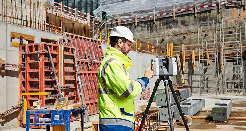 As-built survey with 3D scanner